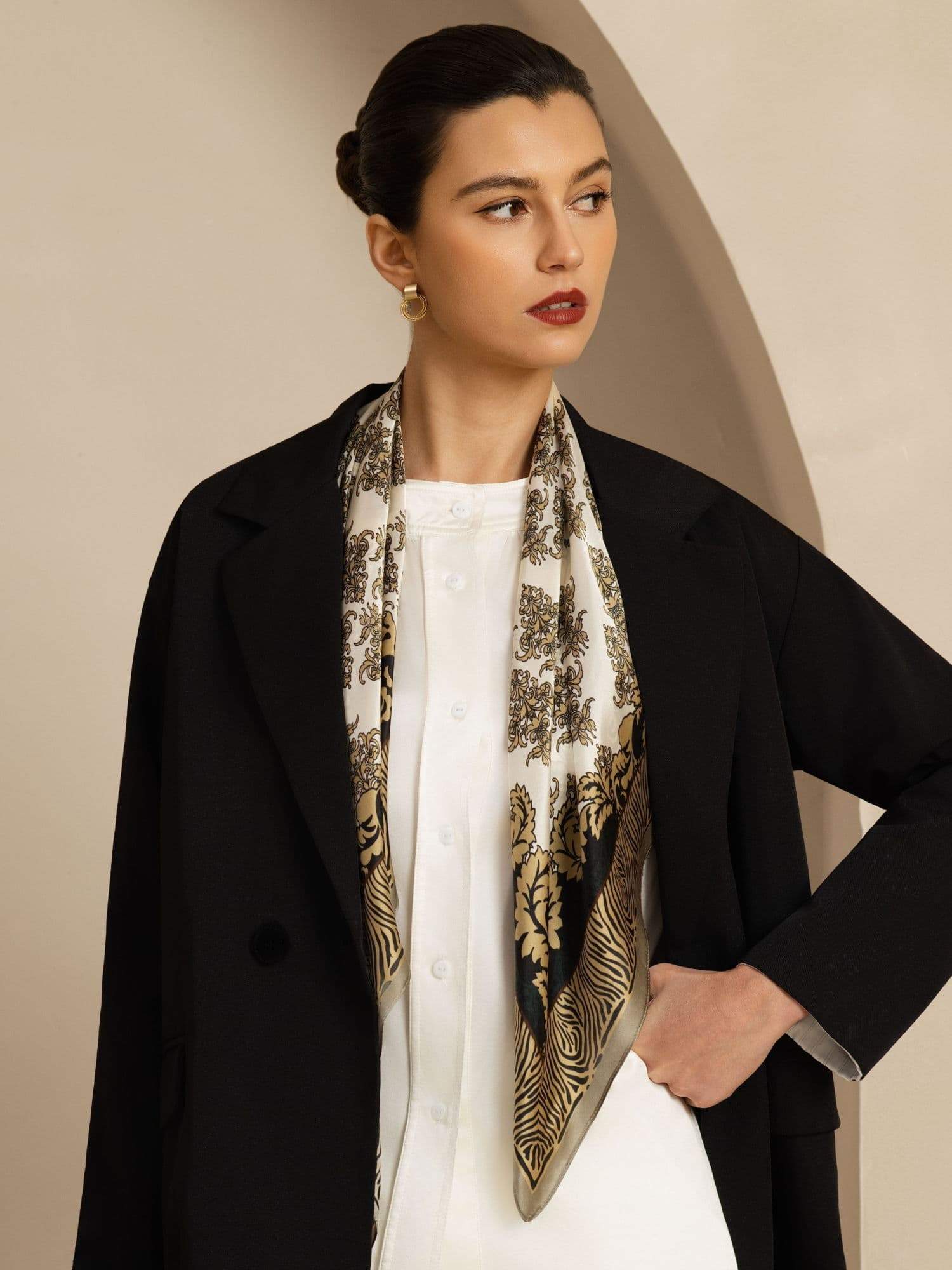 [P109] SilkSilky-FR Soie Scarf 002