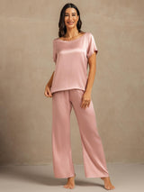 [Peau De Pêche] SilkSilky-FR 19Momme Manches courtes Femme Pyjamas 007