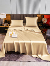 [Beige] SilkSilky-FR Parure de Lit Soie 001