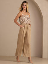 [Curry] SilkSilky-FR Womens Pants 004