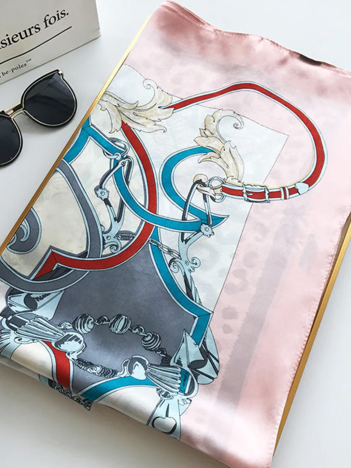 [P015] SilkSilky-FR Pure Soie Scarf 003,