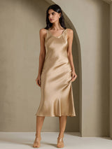 [Or Champagne] SilkSilky-FR Sleeveless Robes 003