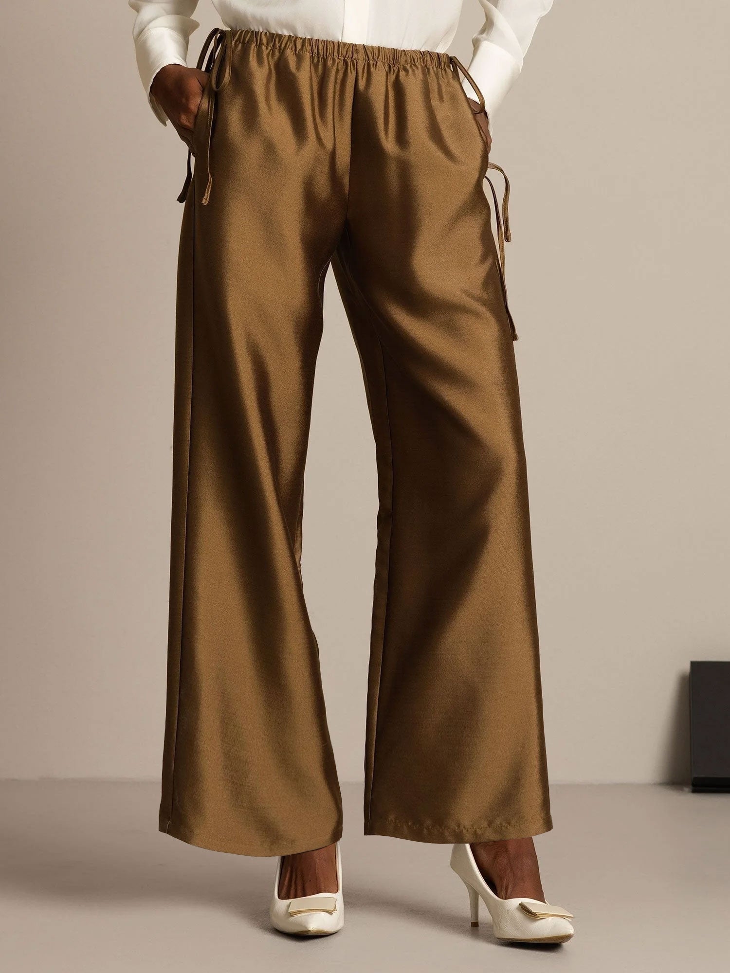 [Bronze] SilkSilky-FR 32Momme Soie Womens Pants 001,