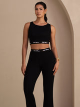 [Noir] SilkSilky-FR Sleeveless Crew Neck Women's Outfit Sets 003
