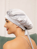 SilkSilky-FR Pure Soie Sleep Cap Argent 001