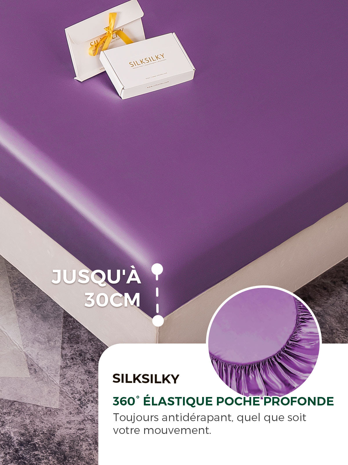 [Violette] SilkSilky-FR 19Momme Pure Soie Bedding Set 004