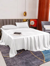 [Blanc] SilkSilky-FR 19Momme Parure de Lit Soie 005