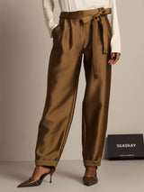 [Bronze] SilkSilky-FR 32Momme Soie Womens Pants 001