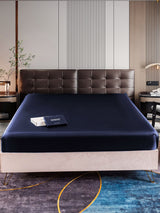 [Bleu Foncé] SilkSilky-FR 22Momme Draps 001