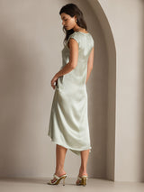 [Vert Clair] SilkSilky-FR Cap Sleeve Robes 002