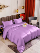 19Momme 4pcs Housse de couette+Taie d‘oreiller + Drap Housse