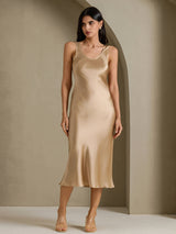 [Or Champagne] SilkSilky-FR Sleeveless Robes 001