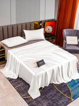 [Blanc] SilkSilky-FR 22Momme Parure de Lit Soie 002