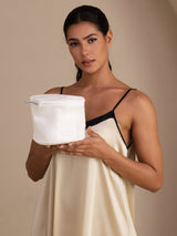 [Blanc] SilkSilky-FR Sac de Lavage 005