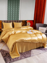 [Champagne] SilkSilky-FR Parure de Lit Soie 001