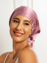 [Mauve Pâle] SilkSilky-FR Bonnets de Nuit 003
