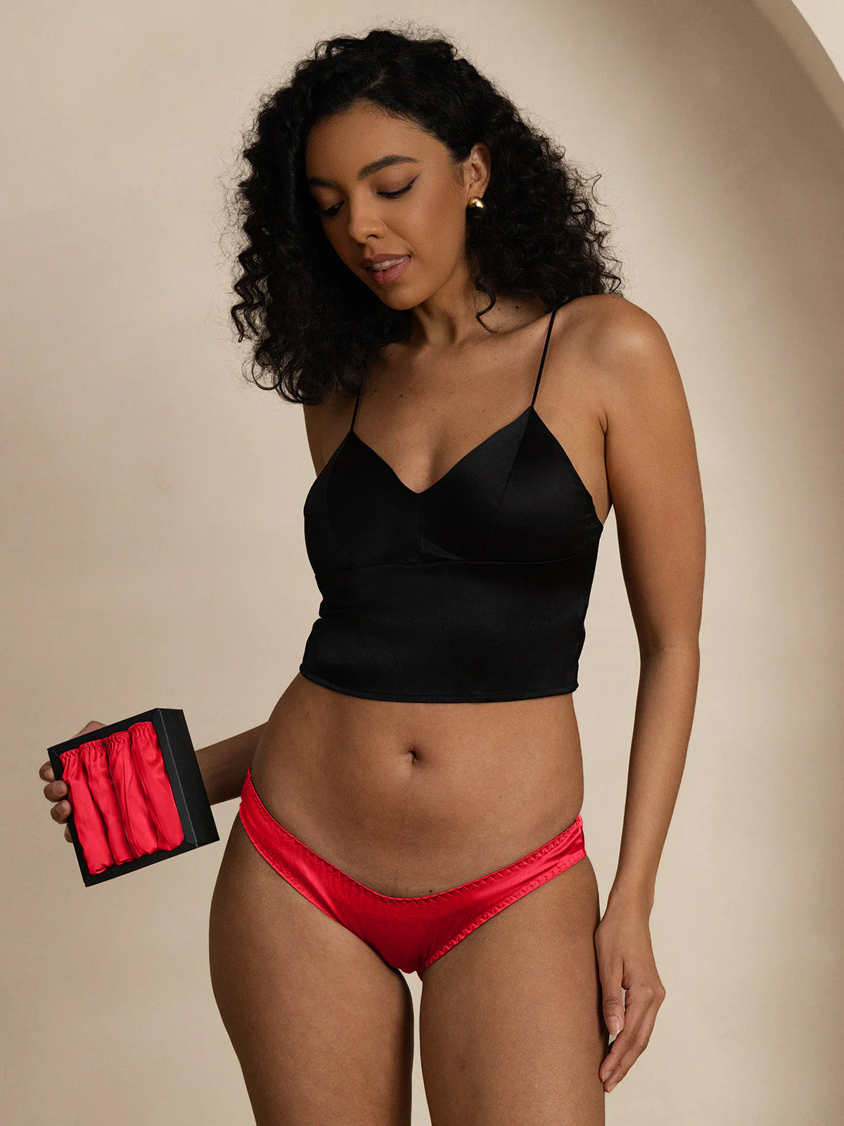 [Rouge] SilkSilky-FR Soie Tricotée Panty 006,