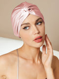 SilkSilky-FR-Pure-Soie-Sleep-Cap-Rose-001