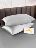 SilkSilky-FR 19Momme Pure Soie Pillowcase Argent 006