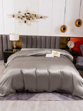 SilkSilky FR 19Momme Pure Soie Duvet Cover Gris 002