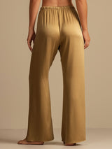 [Tan] SilkSilky-FR 19Momme Women's Sleep Pants 002