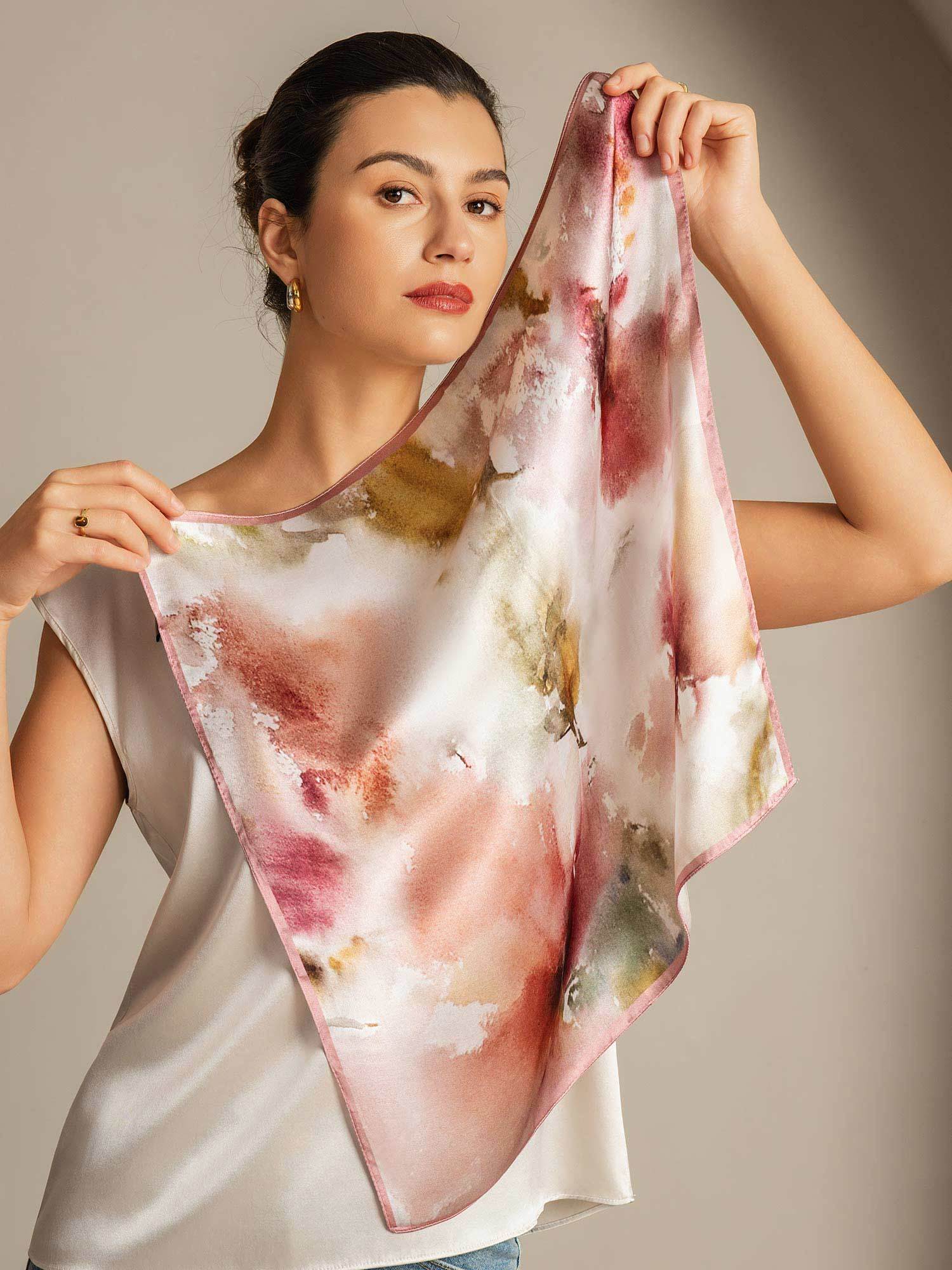 [P101] SilkSilky-FR Soie Scarf 004,