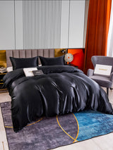 [Noir] SilkSilky-FR 22Momme Pure Soie Bedding Set 005,