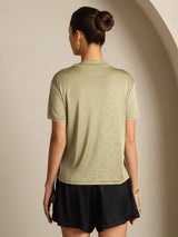 [Herbe Sèche] SilkSilky-FR Short Sleeve Femme T-Shirt 002