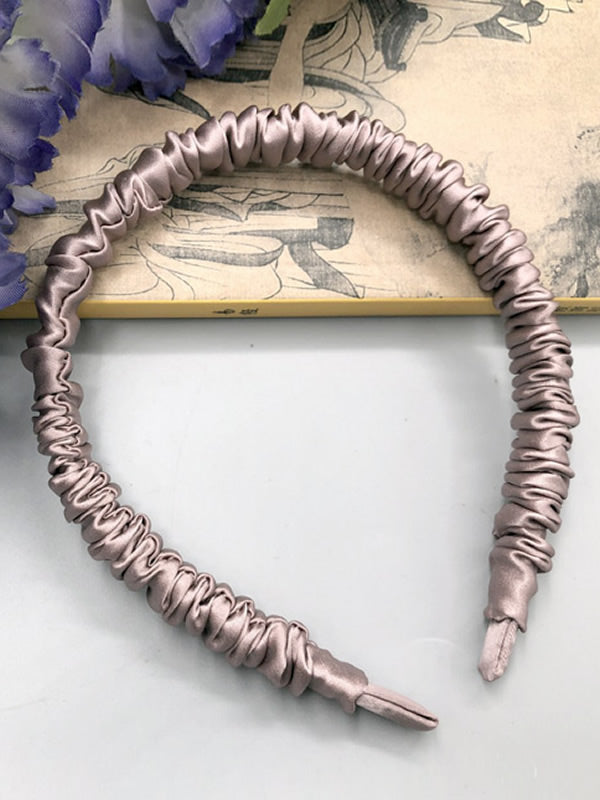 [Mauve Pâle] SilkSilky-FR 19Momme Pure Soie Scrunchie 003