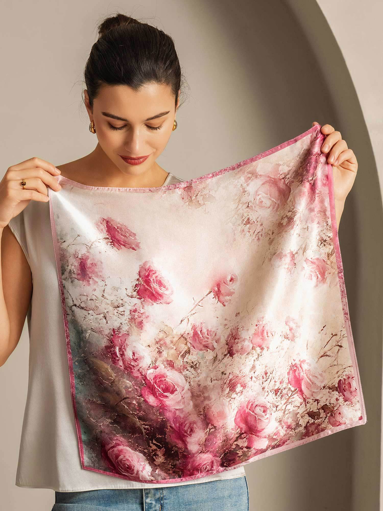 [P103] SilkSilky-FR Soie Scarf 003,