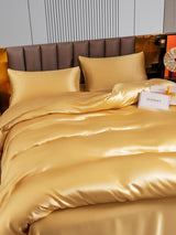 [Champagne] SilkSilky-FR 22Momme Parure de Lit Soie 005