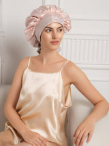 [Mauve Pâle] SilkSilky-FR Bonnets de Nuit 009
