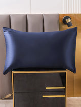 [Bleu Foncé] SilkSilky-FR 30Momme Taies d'Oreiller 001