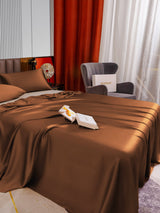 [Café] SilkSilky-FR 22Momme Parure de Lit Soie 005