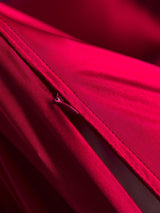 [Rouge Vineux] SilkSilky-FR Parure de Lit Soie 006