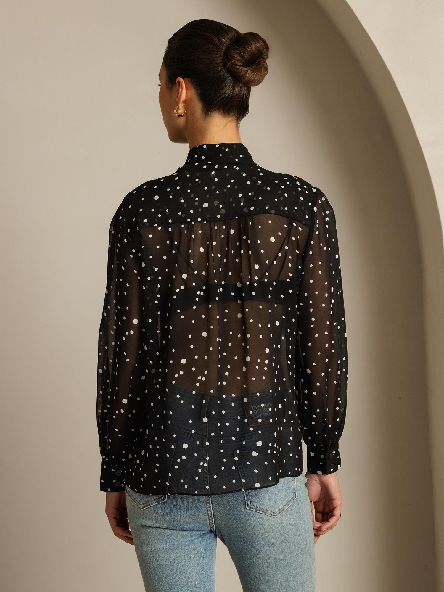 [Pois] SilkSilky-FR Soie Womens Shirt 002