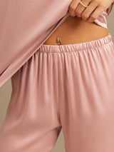 [Peau De Pêche] SilkSilky-FR 19Momme Manches courtes Femme Pyjamas 005