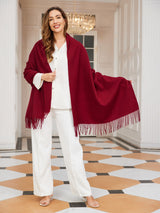 [Rouge Vineux] SilkSilky-FR Laine Écharpes 002