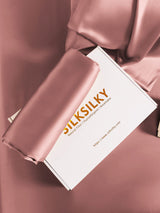 [Mauve Pâle] SilkSilky-FR 30Momme Taies d'Oreiller 007