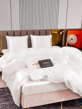 [Blanc] SilkSilky-FR Parure de Lit Soie 005