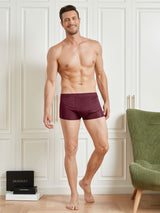 [Rouge Vineux] SilkSilky-FR Homme Sous-vêtements 005