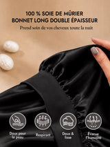 [Noir] SilkSilky-FR Bonnets de Nuit 002
