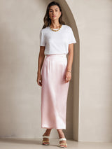 [Rose] SilkSilky-FR 19Momme Jupes 005