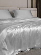 [Argent] SilkSilky-FR 25Momme Parure de Lit Soie 003