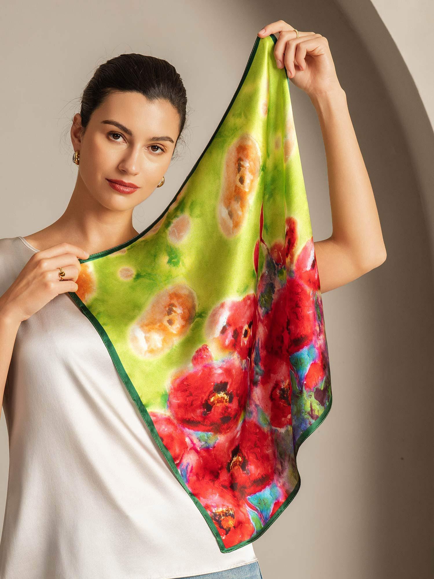 [P099] SilkSilky-FR Soie Scarf 004,