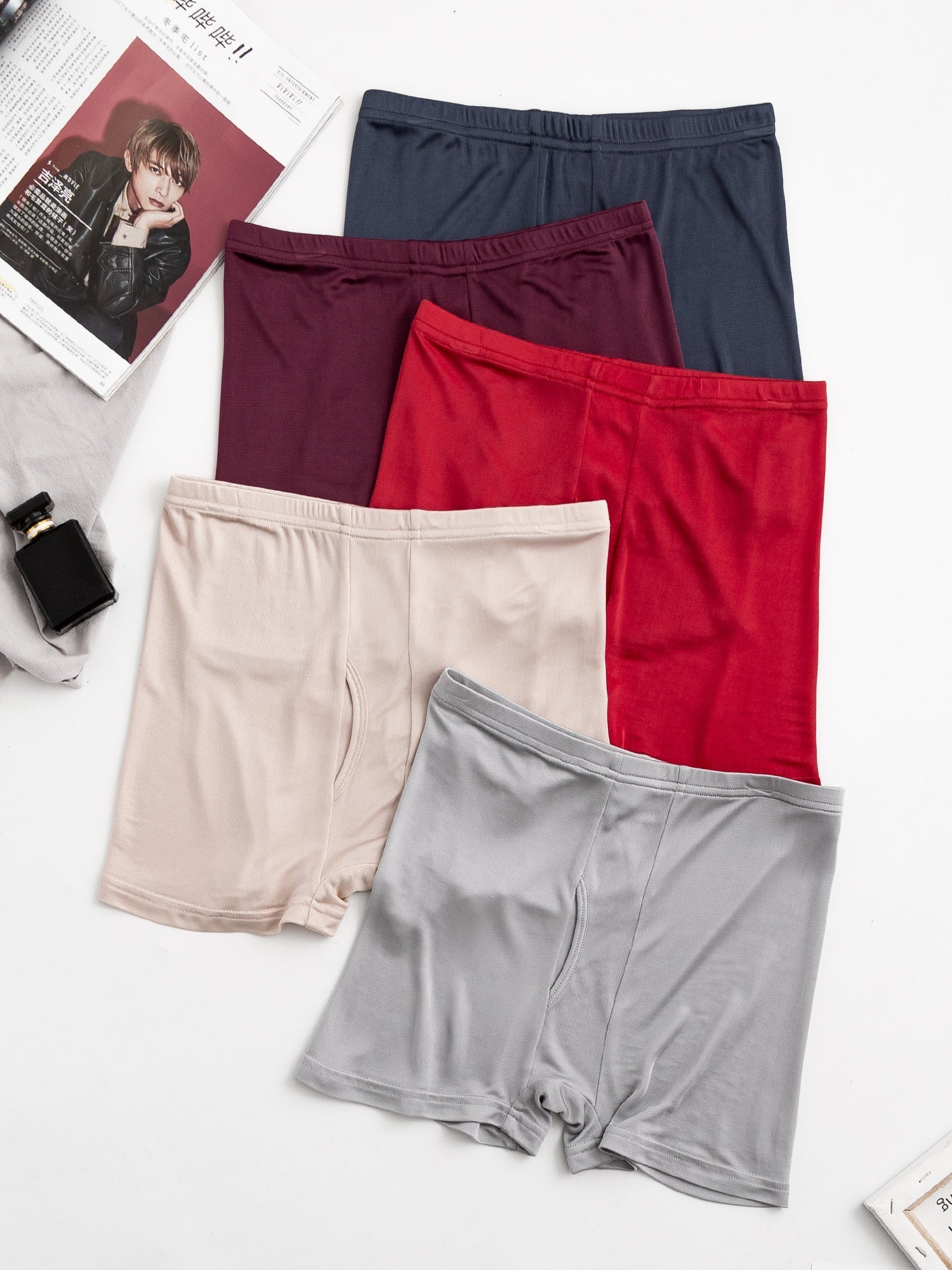 [Multi] SilkSilky-FR Pure Soie Mens Underwear 003