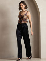 [Noir] SilkSilky-FR 19Momme Soie Womens Pants 004,
