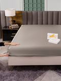 SilkSilky FR 25Momme Pure Soie Sheet Gris 003