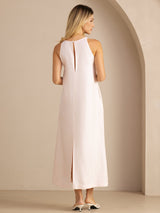 [Rose Clair] SilkSilky-FR Sleeveless Crew Neck Robes 002