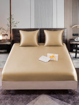 [Beige] SilkSilky-FR Parure de Lit Soie 001